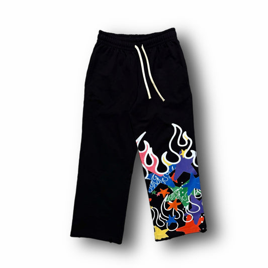 Colorburst Flames Sweatpants